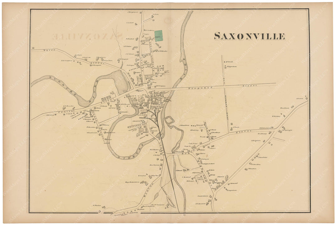 Framingham: Saxonville, Massachusetts 1871