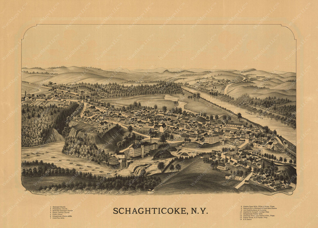 Schaghticoke, New York 1889