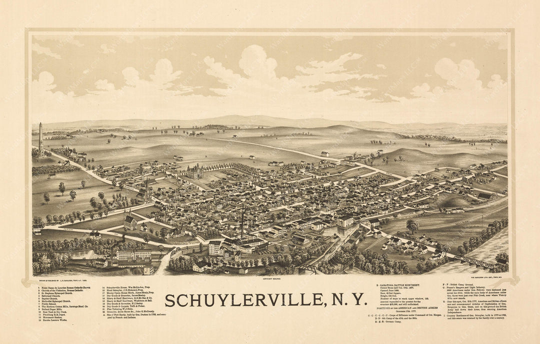 Schuylerville, New York 1889