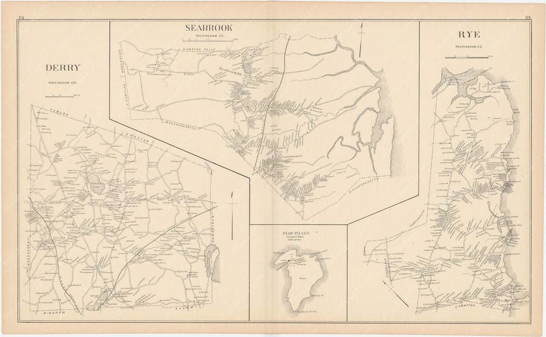 Derry, Rye, and Seabrook, New Hampshire 1892