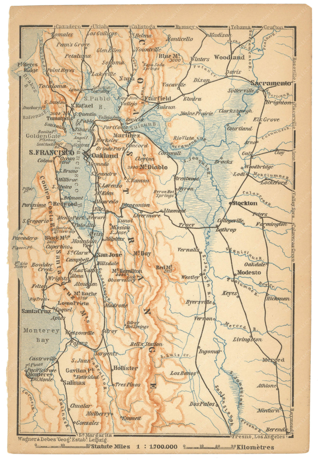 San Francisco Bay Area, California 1893