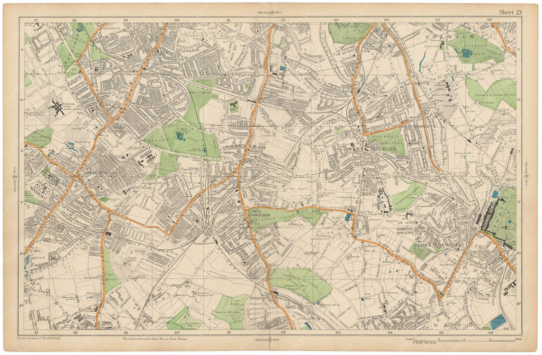 London, England and Suburbs 1910: Plate 021