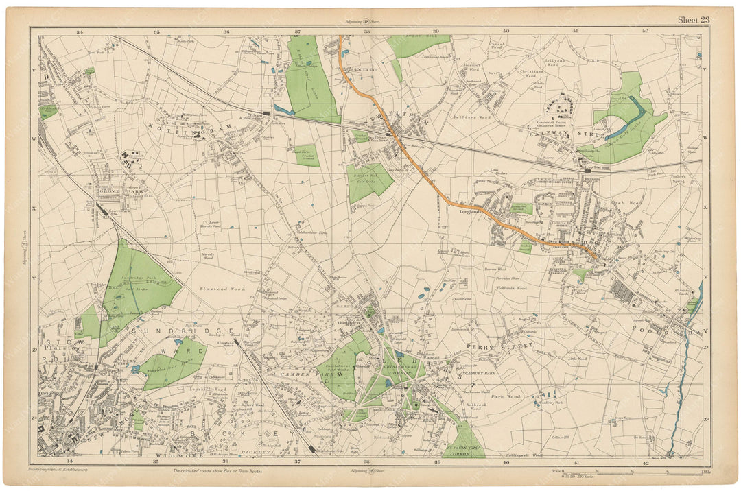 London, England and Suburbs 1910: Plate 023