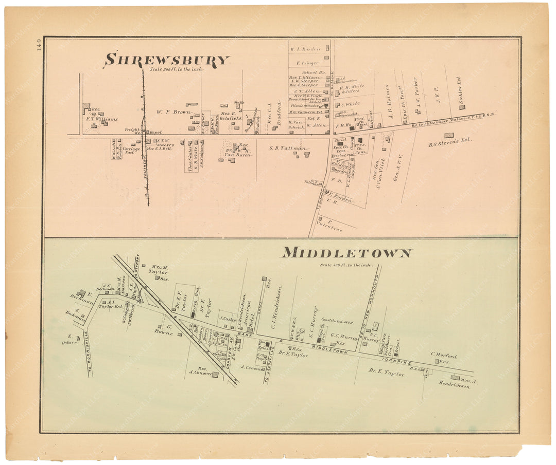 Middletown and Shrewsbury, New Jersey 1878