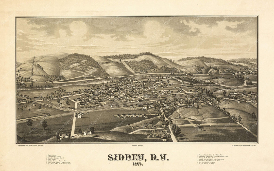 Sidney, New York 1887