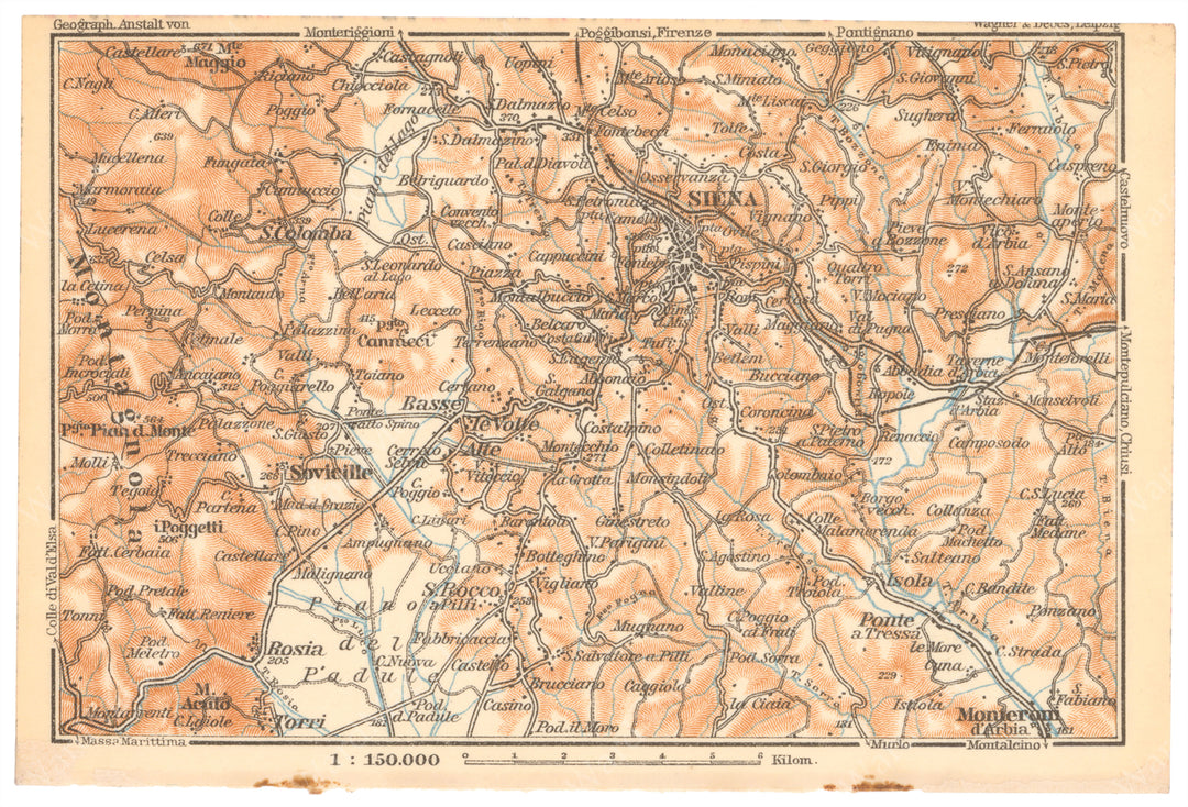 Tuscany, Italy 1909: Siena Region