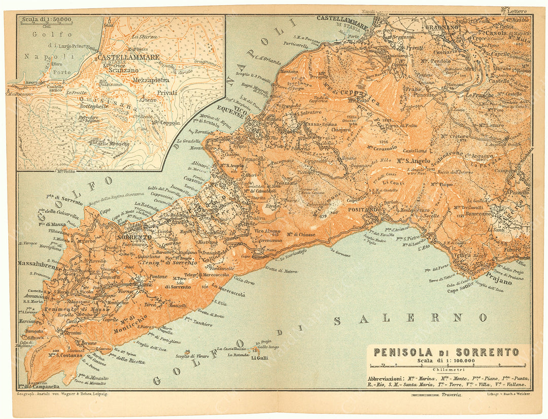Sorrento Peninsula, Italy 1908