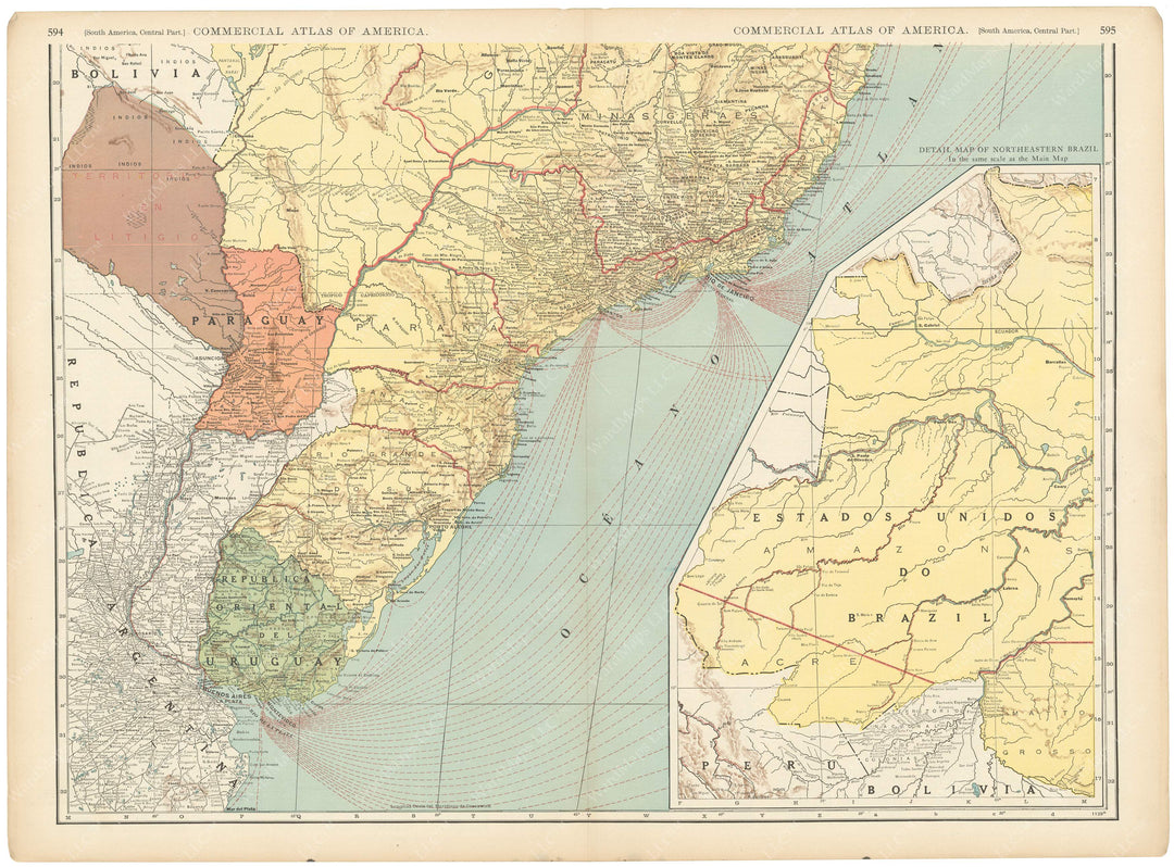 South America 1925: Eastern Portion