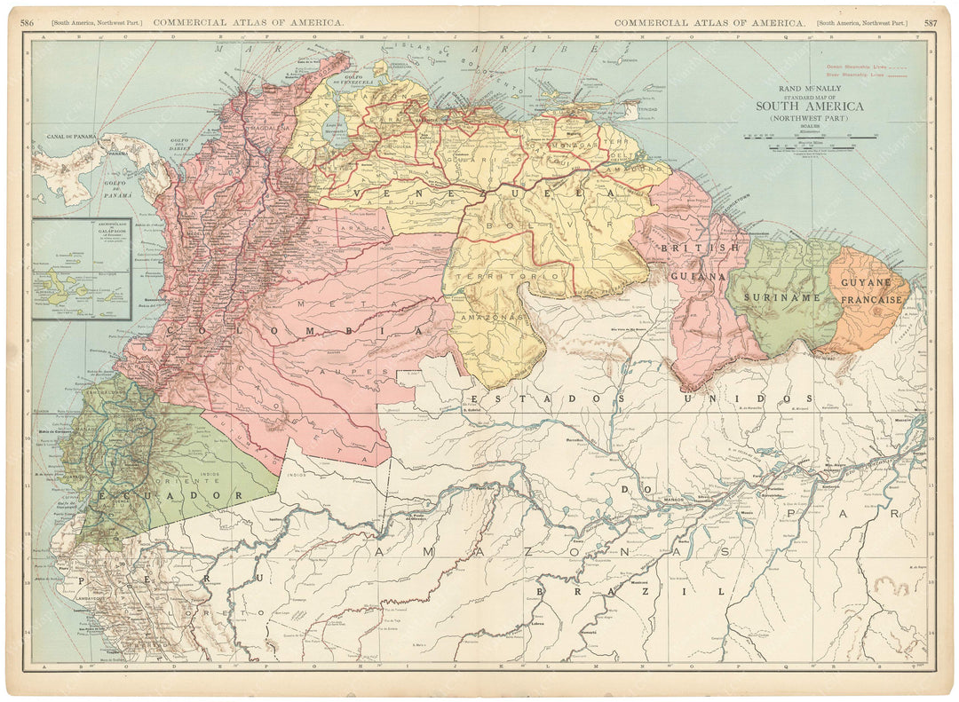 South America 1925: Northwestern Portion