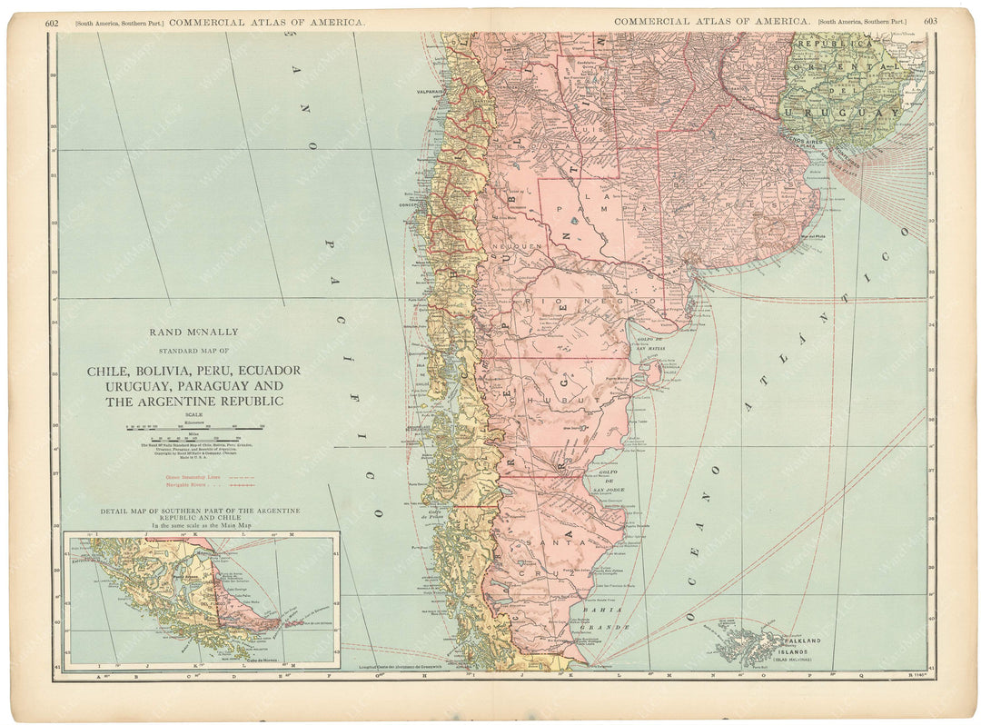 South America 1925: Southern Portion