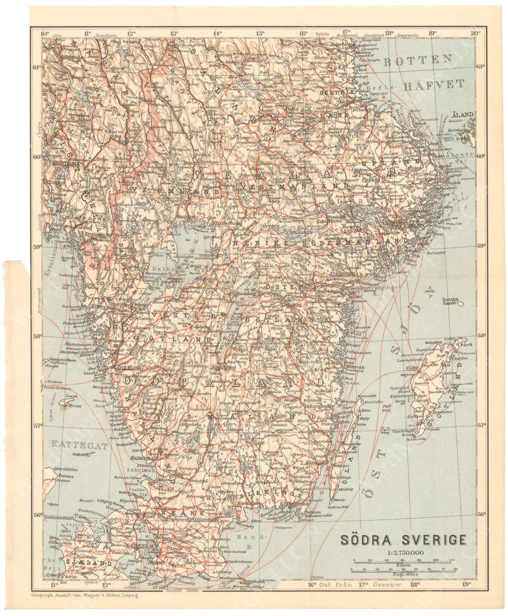 Sweden 1912: Southern Part