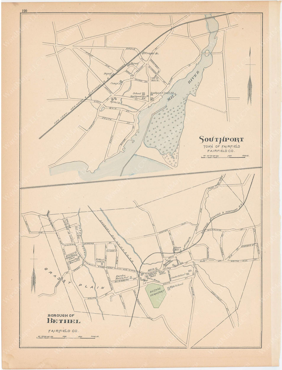 Bethel and Southport, Connecticut 1893