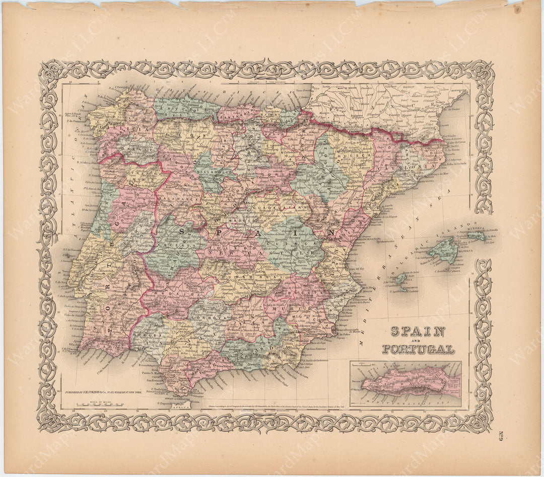 Portugal and Spain 1856