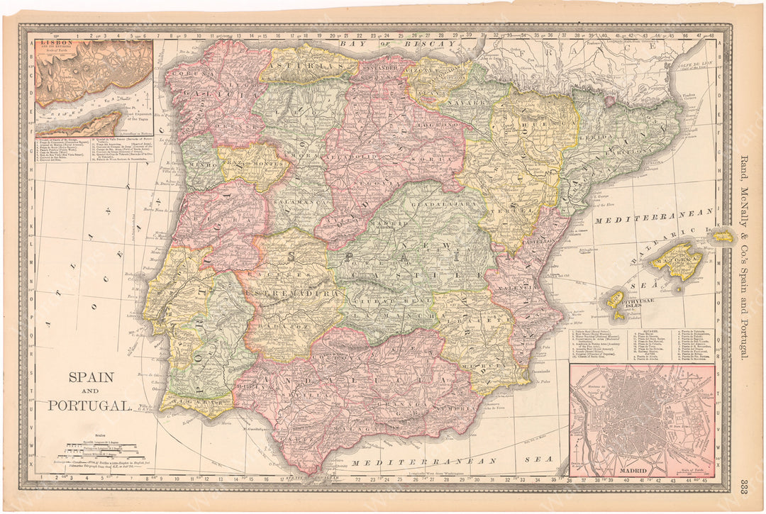 Spain and Portugal 1892