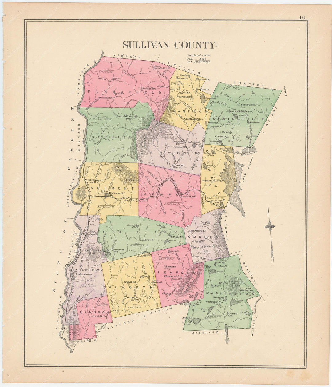 Sullivan County, New Hampshire 1892