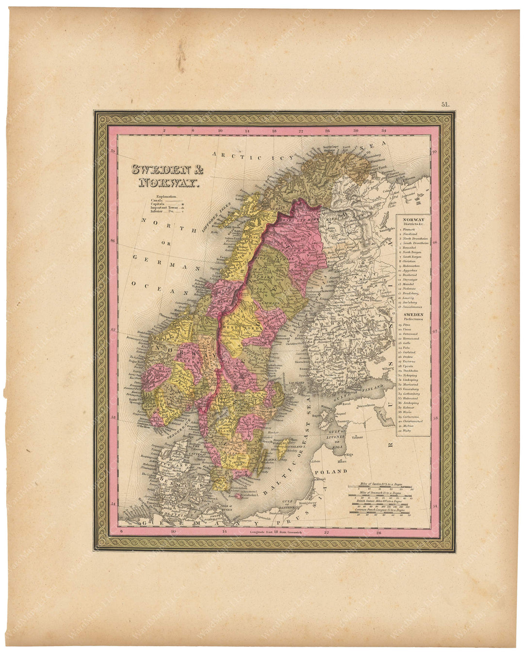 Norway and Sweden 1847