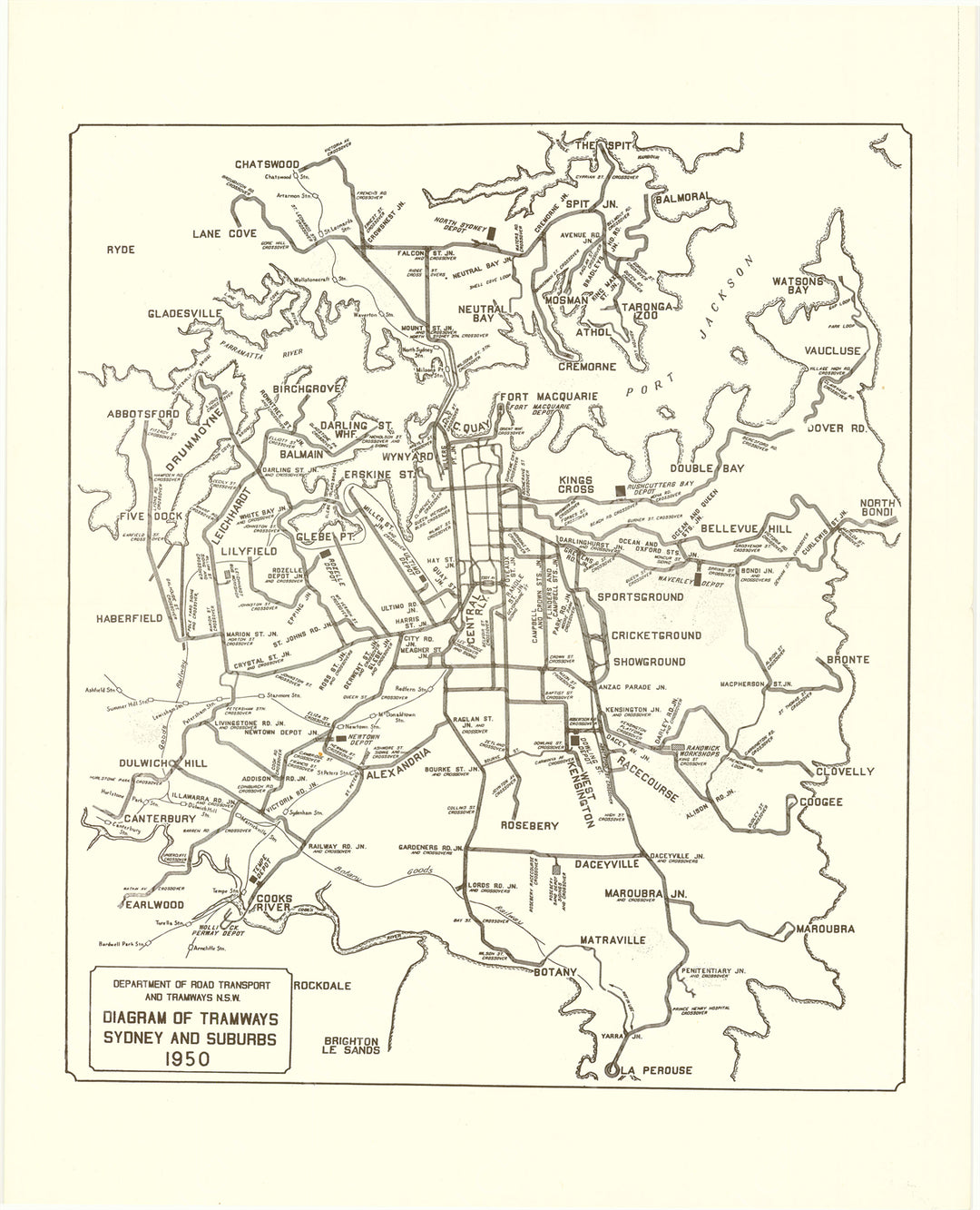 Sydney, Australia 1950: Tramways