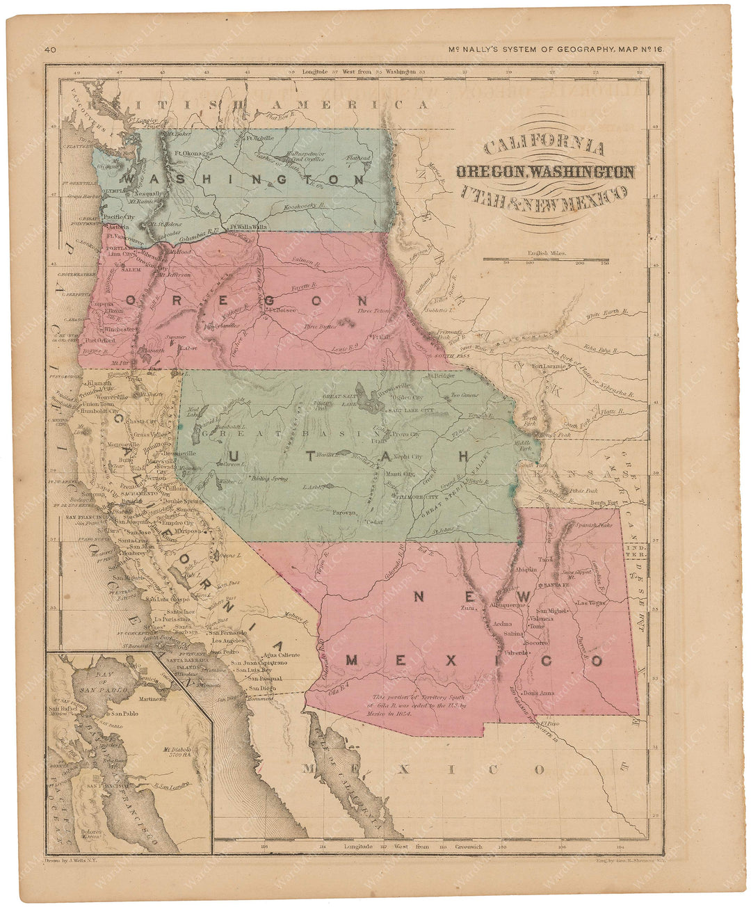 United States: Western Part 1856