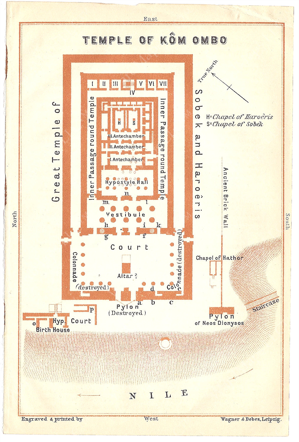 Kom Ombo, Egypt 1914: Temple