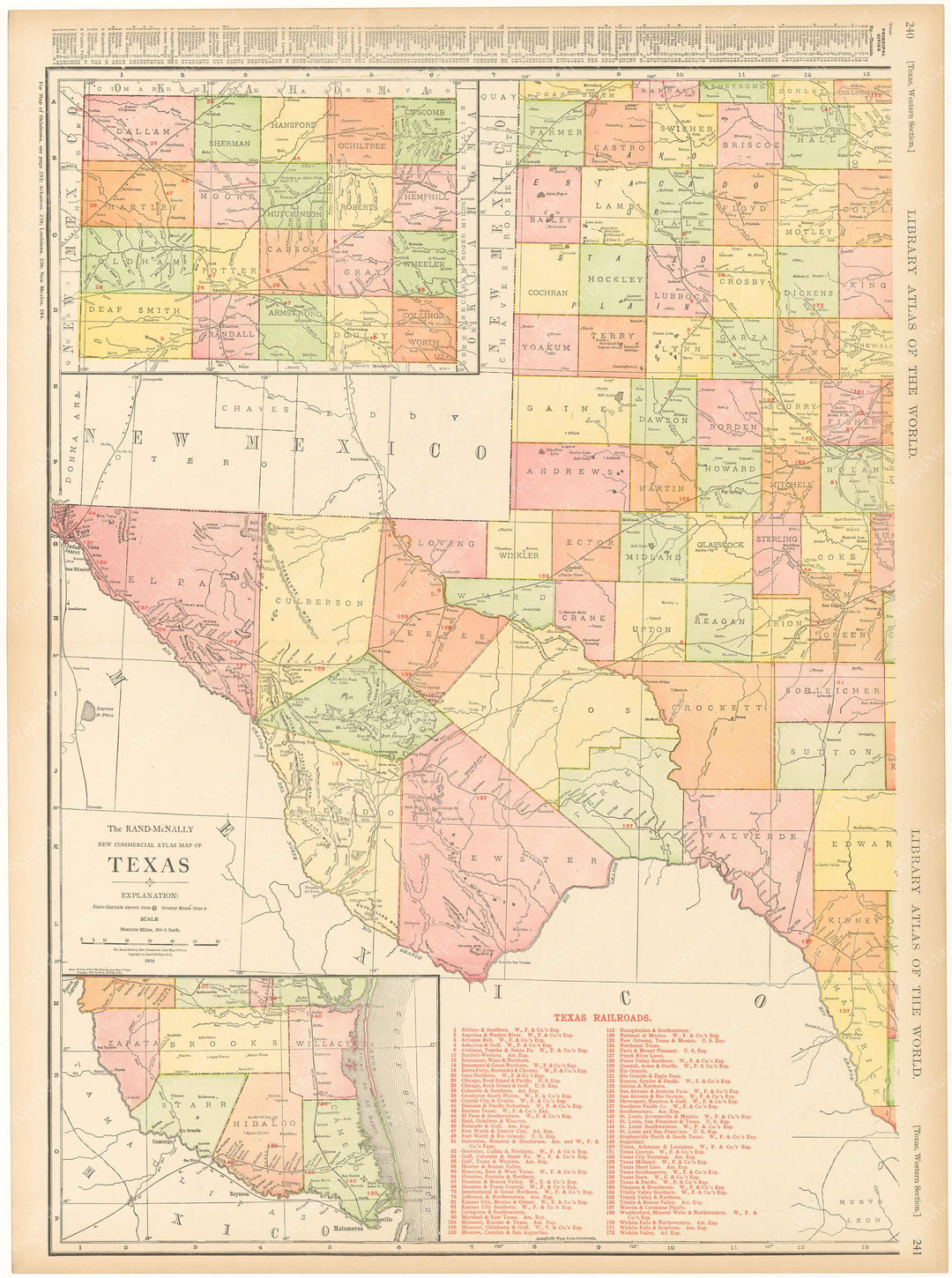 Texas 1912: Western Part