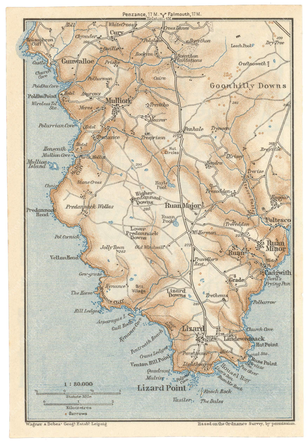 Lizard Point, England 1937 – WardMaps LLC