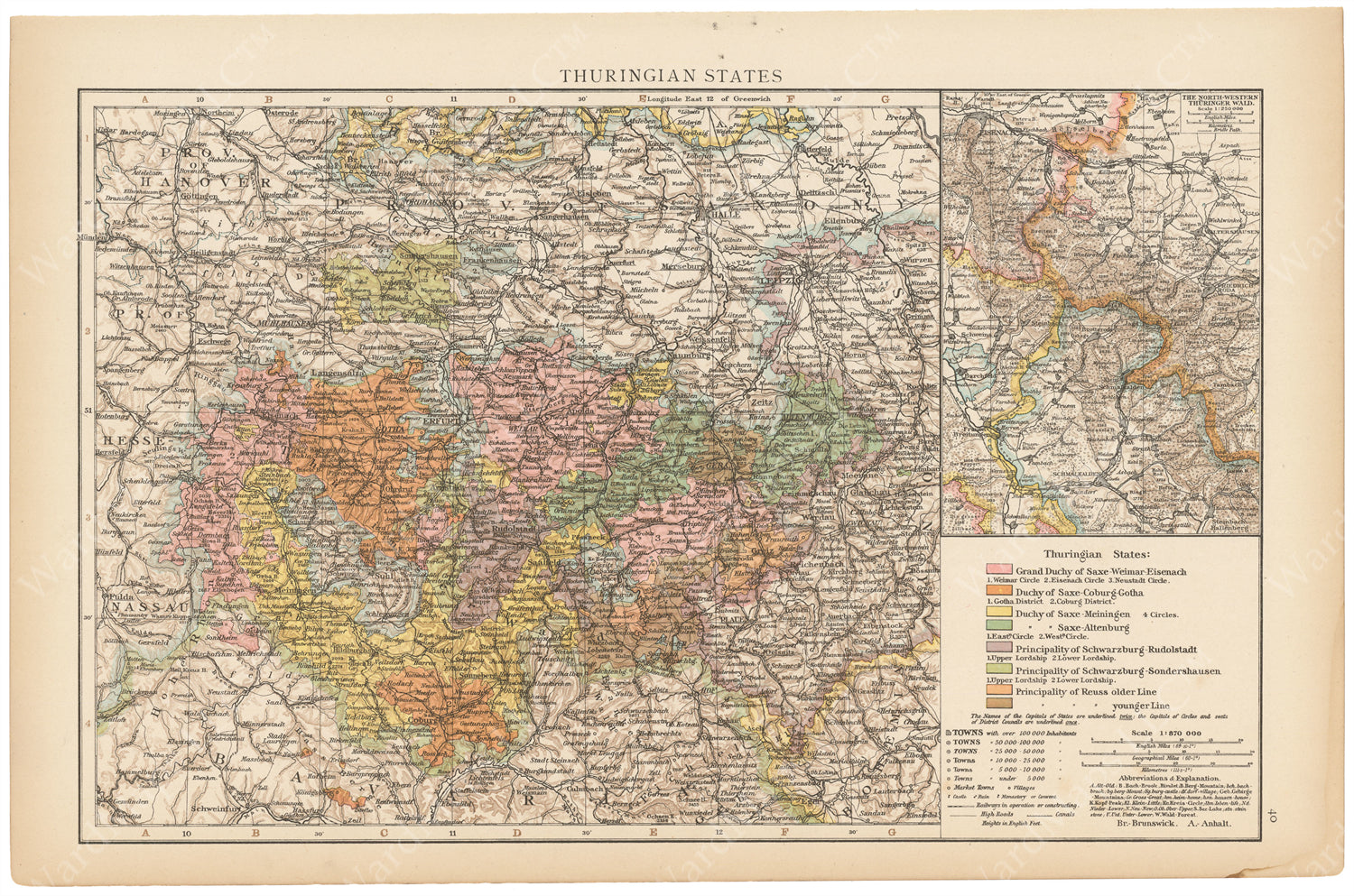Thuringia 1895 – WardMaps LLC