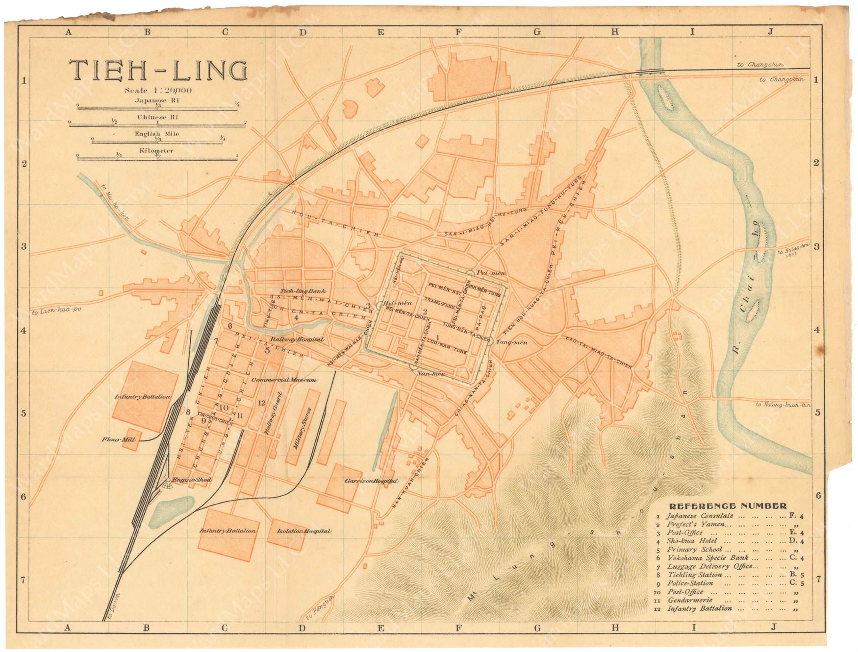 Tieling, China 1913 – WardMaps LLC