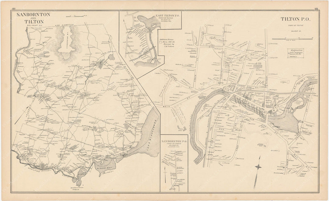 Sanborton and Tilton, New Hampshire 1892