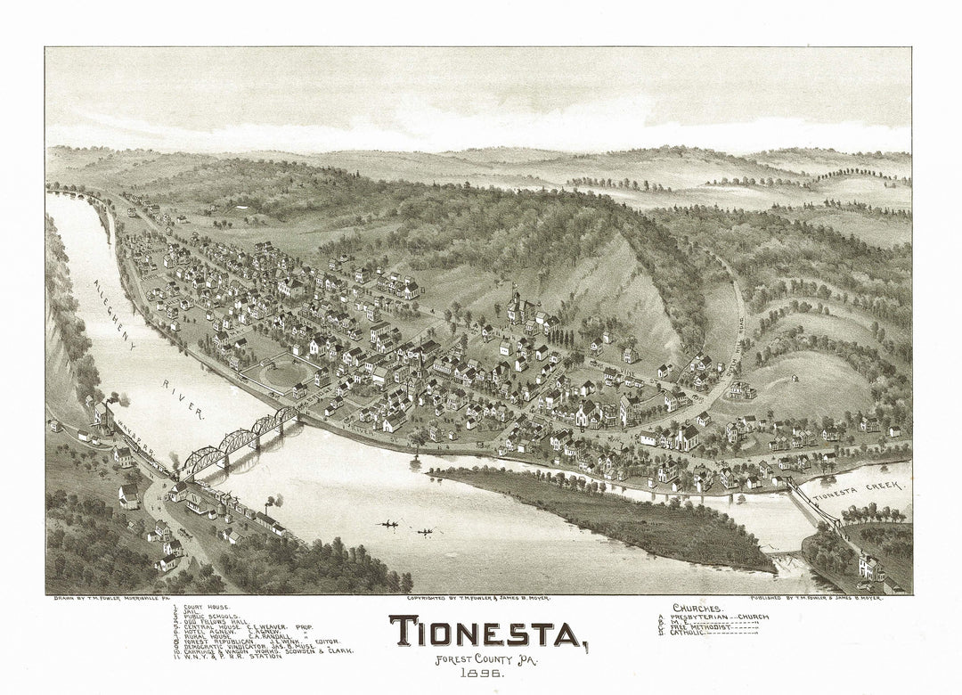 Tionesta, Pennsylvania 1896