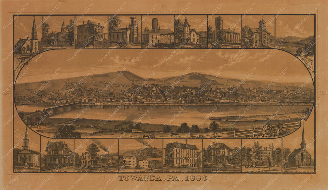 Towanda, Pennsylvania 1880