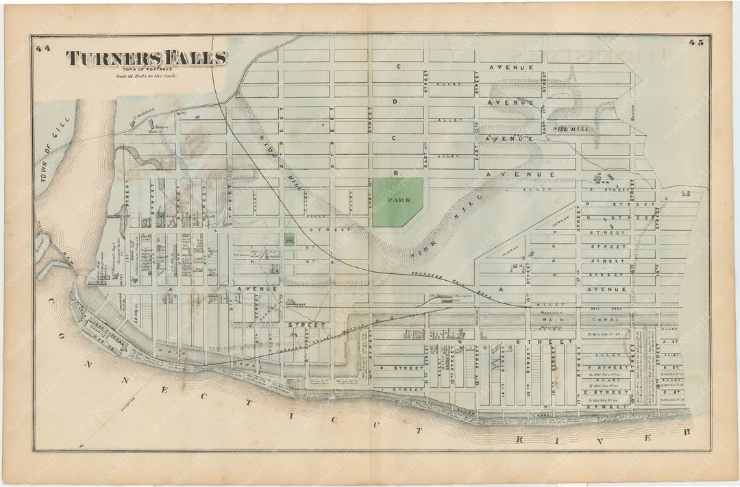 Montague: Turners Falls, Massachusetts 1871