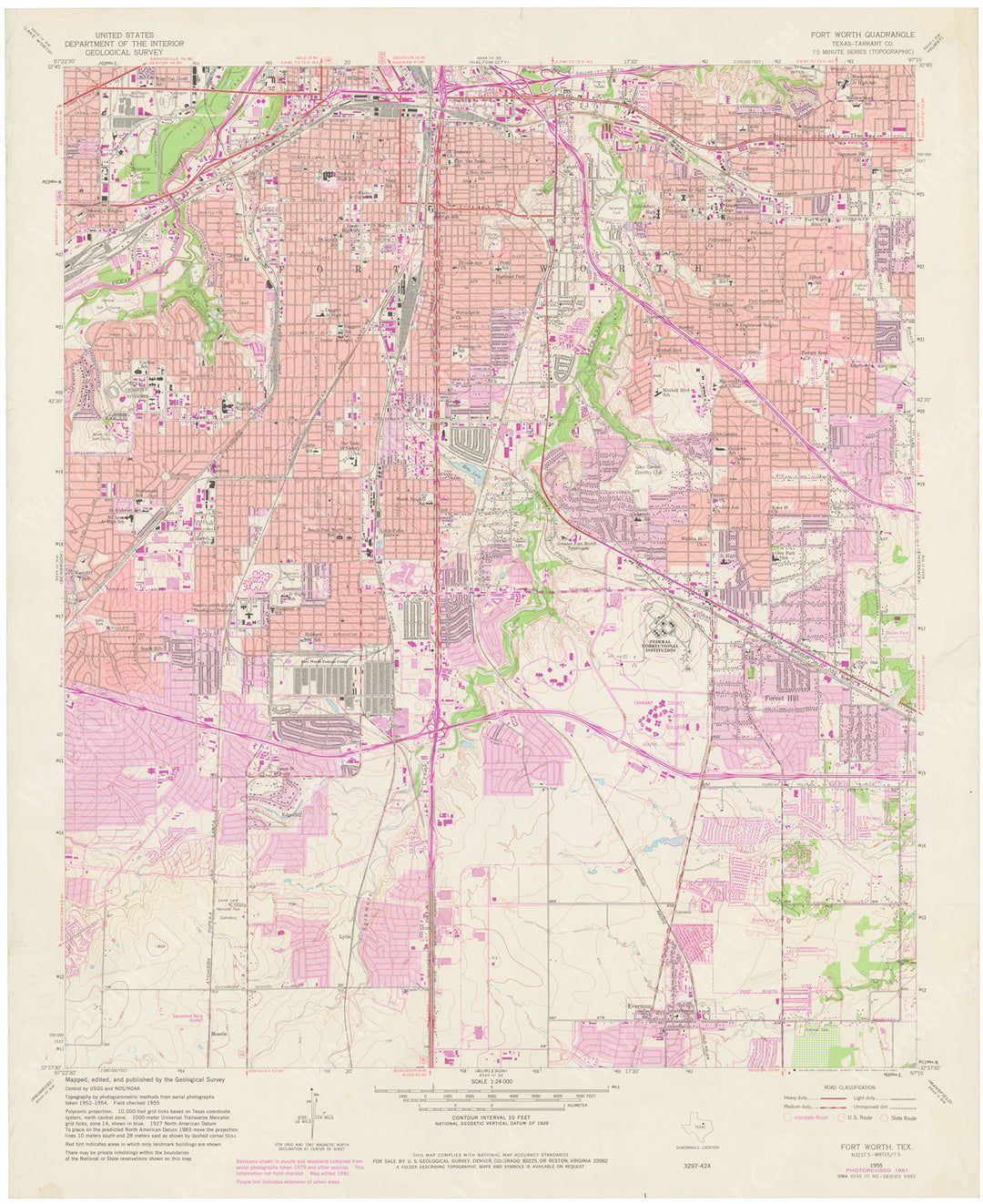 USGS Texas: Forth Worth Sheet 1981