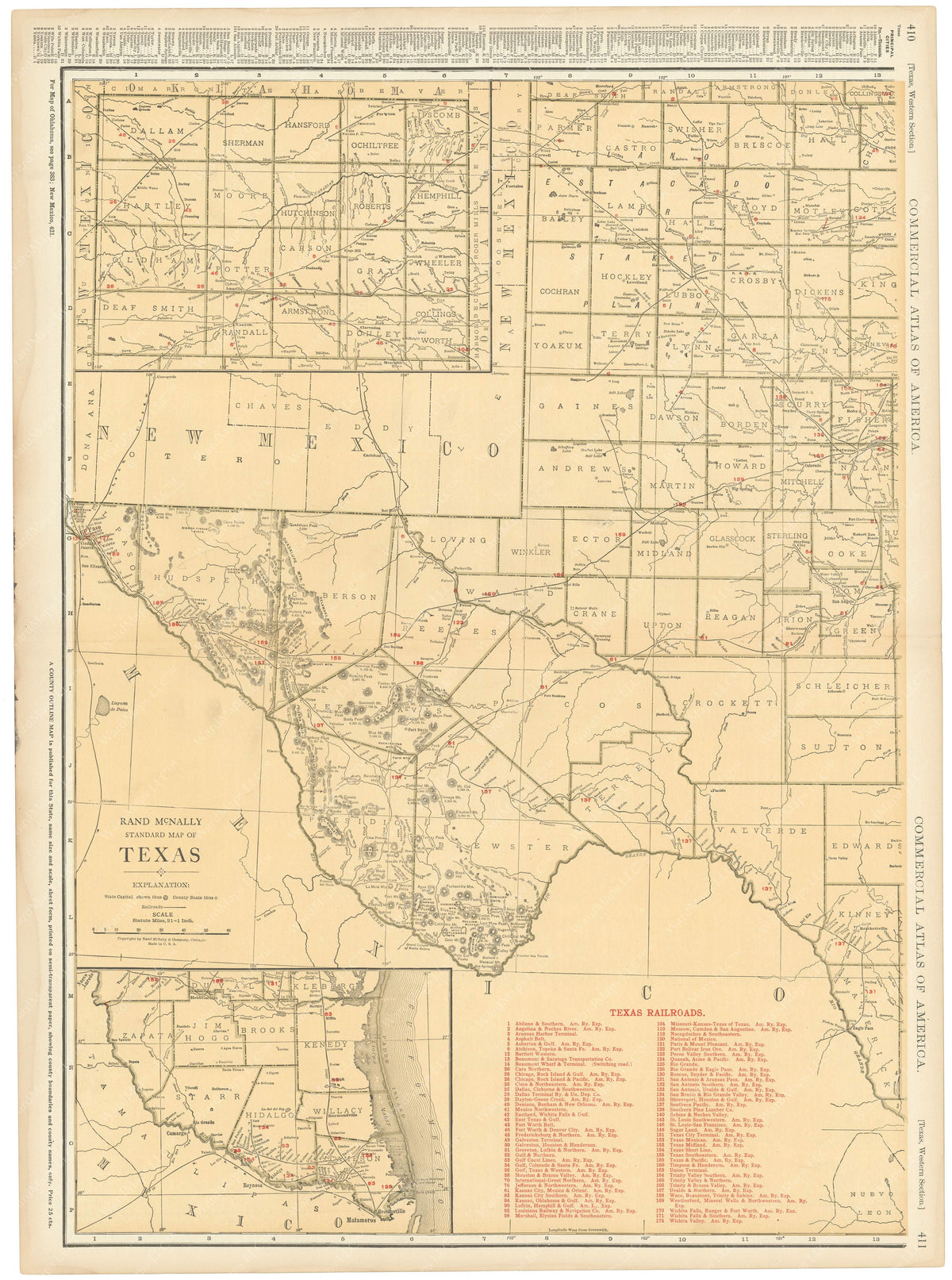Texas 1925: Western Portion – WardMaps LLC