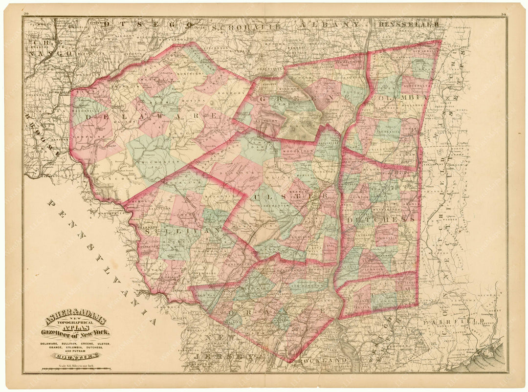 New York 1870: Hudson River and Southern Tier Regions