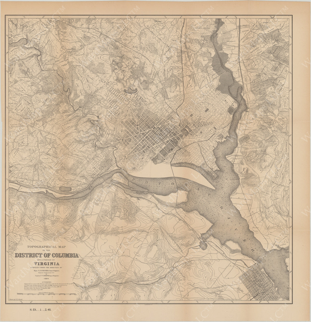 Washington, D.C. Topographic Maps – WardMaps LLC