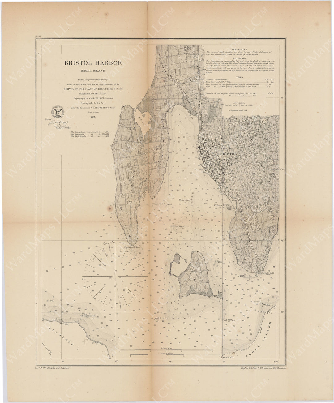 USCS Rhode Island: Bristol Harbor 1864