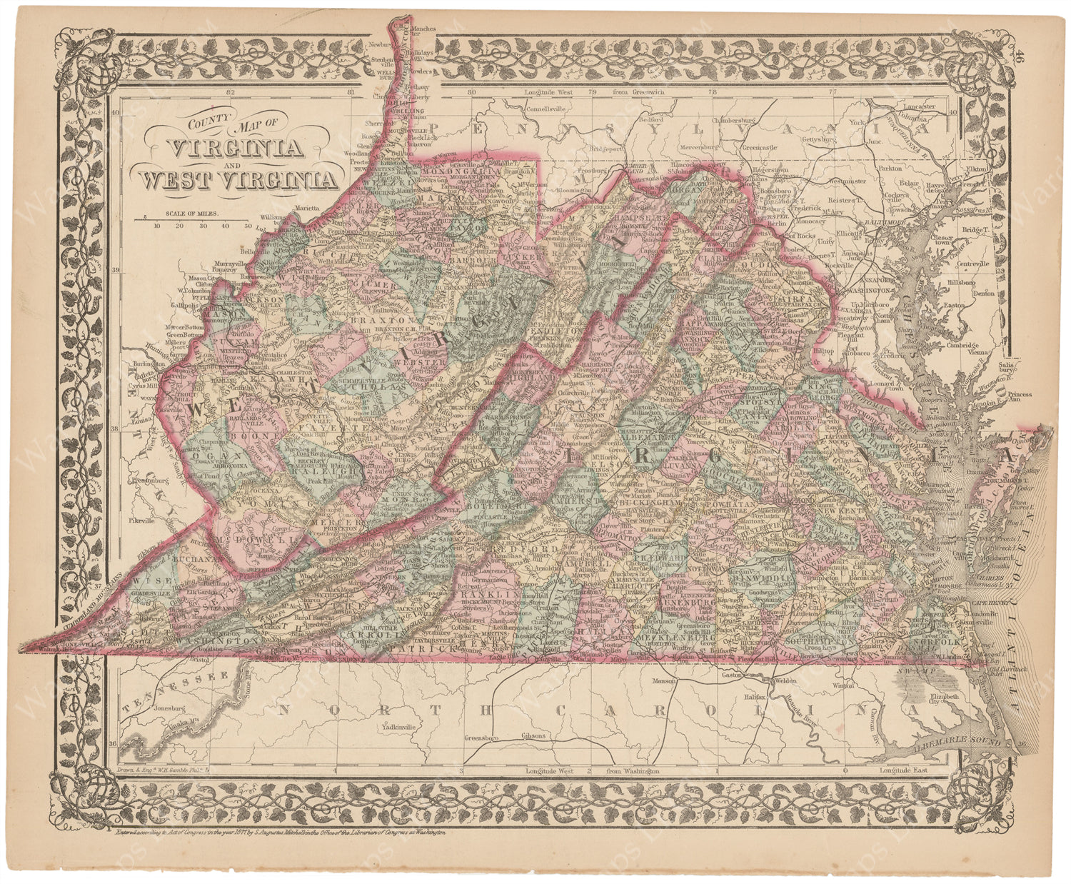 Virginia and West Virginia 1877 – WardMaps LLC