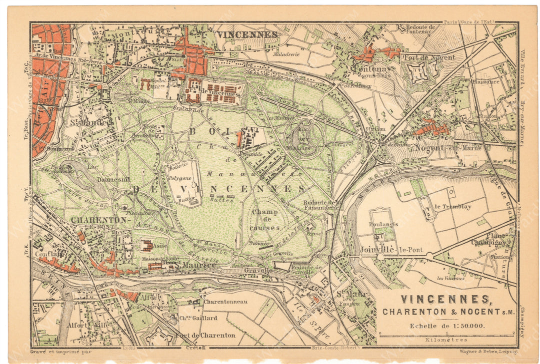 Paris, France 1894: Bois de Vincennes