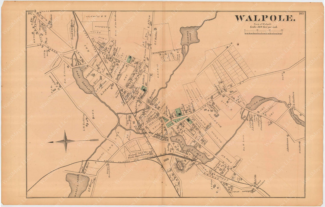 Walpole Center, Massachusetts 1876