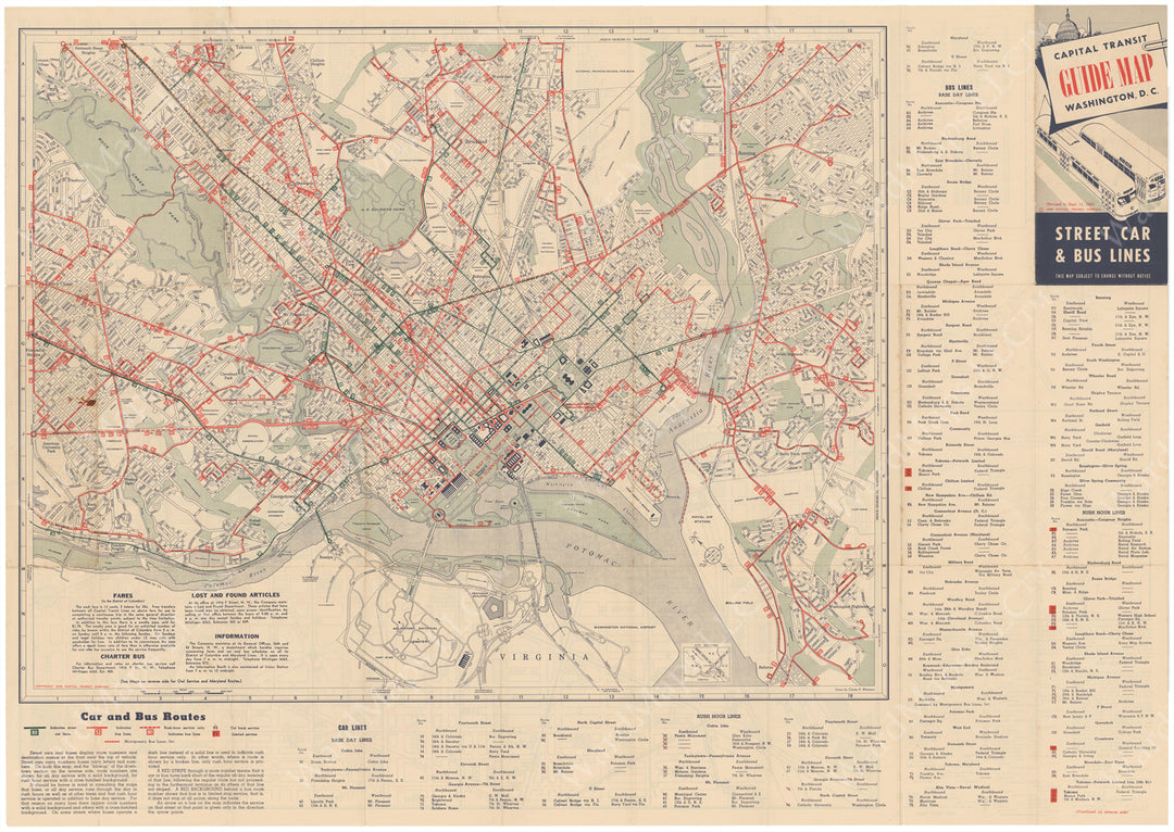 Washington, D.C. Transit System 1949 (Side A)