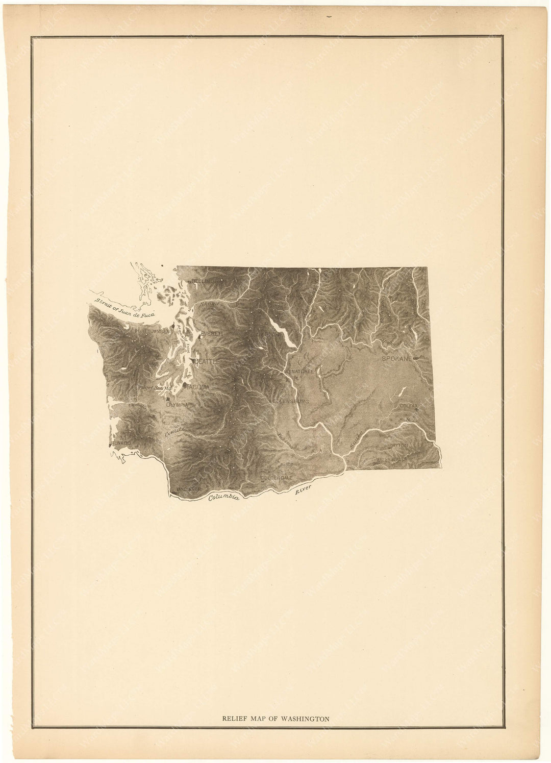 Washington 1912: Relief Map