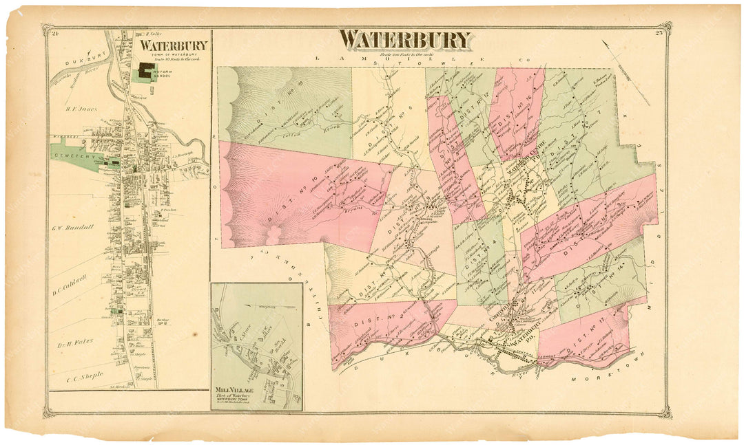 Waterbury, Vermont 1873