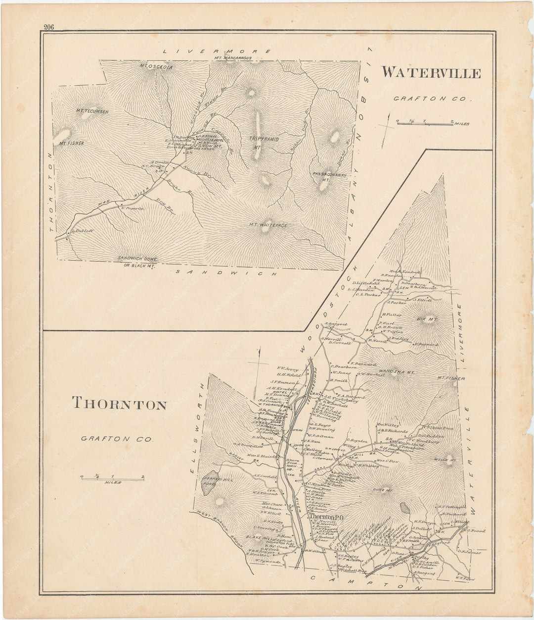 Thornton and Waterville, New Hampshire 1892