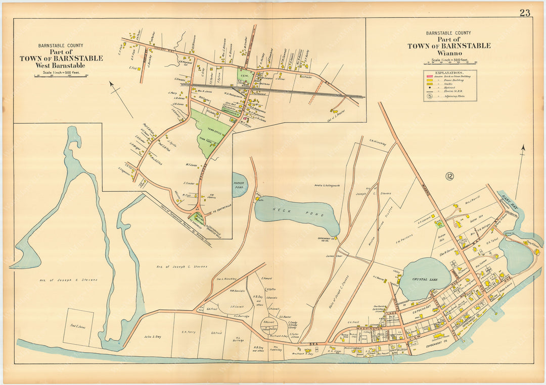 Barnstable County, Massachusetts 1910 Plate 023: Barnstable