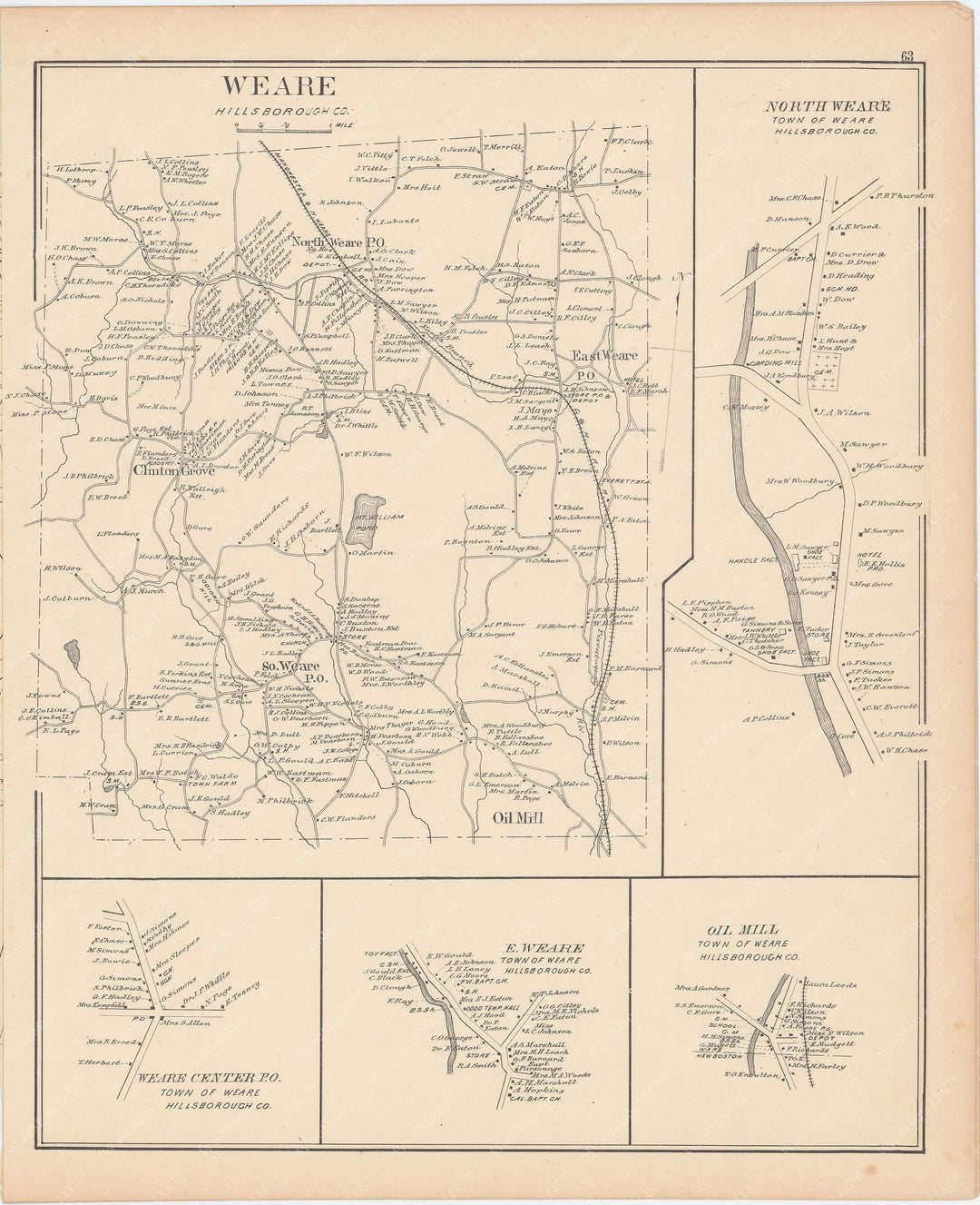 Weare, New Hampshire 1892