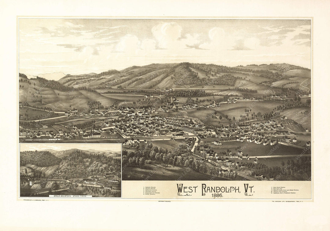 West Randolph, Vermont 1886