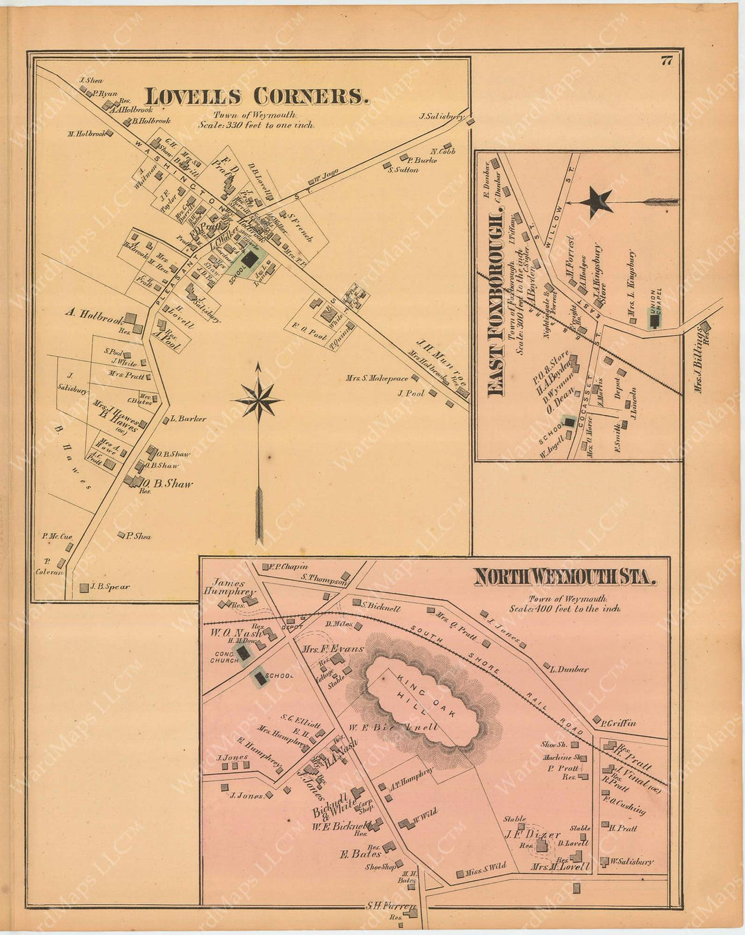 Weymouth and Foxborough, Massachusetts 1876