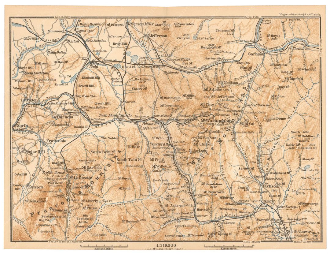 White Mountains, New Hampshire 1899
