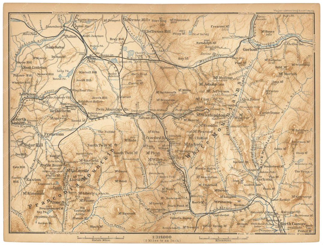 White Mountains, New Hampshire 1893