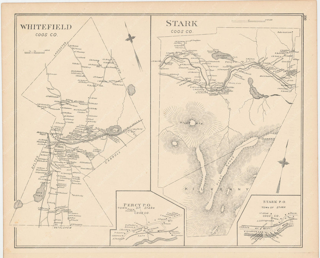 Stark and Whitefield, New Hampshire 1892